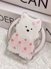 1 个磁性手机支架，可爱卡通猫、狗和兔子伸缩强力吸附手机滑动支架，兼容 、Android 手机，生日、家人、朋友礼物推拉式手机握把手机支架手机配件 - 彩色 - 查看 21