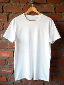 Shirt Premium T-Shirt Yarn 30.1 Basic Unisex Premium - 白色 - 查看 4