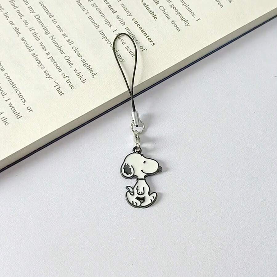 1pc/2pcs Snoopy Cartoon Collaboration Snoopy Phone Rope Fish Silk Thread Hanging Rope Girlfriend Couple Parent Child Personalized Anime Jewelry (Style Random)