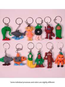 24 件意大利 Brainrot Toys Tung Tung Tung Sahur 收藏品小雕像玩偶 - 适合收藏家和爱好者的什锦玩偶盒、礼品盒、Tralalero Tralala 玩偶玩具、有趣且富有创意的降临节日历装饰、生日礼物 - 彩色 - 查看 4