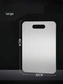 لوح تقطيع من التيتانيوم قطعة واحدة، لوح تقطيع من التيتانيوم النقي 100% المحسن حديثًا، لوح تقطيع من الفولاذ المقاوم للصدأ بحجم كبير/متوسط/صغير، لوح تقطيع معدني ثنائي الجوانب متين، لوح تقطيع للخضروات والفواكه، حصيرة عجن السوشي والعجين، أداة مطبخ