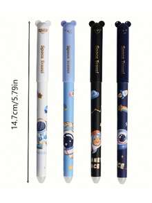 15 Stücke/Set auswischbare Kugelschreiber mit Tiermotiv, 0,5 mm Blautinte entfernbare Stifte, geeignet für Schüler Schulanfang