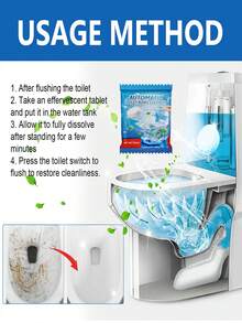6/3/1PC Proszek do czyszczenia toalet, odpowiedni do czyszczenia toalet w łazience, usuwa brud, plamy z moczu i zapachy, proszek do czyszczenia gospodarstwa domowego, proszek czyszczący w piance (nowe i stare modele wysyłane losowo)