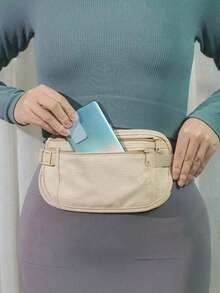 防水RFID防盗旅行腰包，男女通用 - 超薄隐形腰包，可装现金、护照、手机等，隐蔽式安全钱包，适合圣诞节、万圣节等节日，也可作为女士腰包、健身包或旅行包使用。 - 彩色 - 查看 9