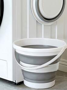 1 pieza Cesta de ropa sucia para el baño, herramientas de vuelta al colegio, cubo de lavandería plegable, cubo para lavar los pies, cubo de lavandería, almacenamiento y organización para el baño, recipiente para lavar la ropa interior, suministros de vuelta al colegio, almacenamiento de temporada de vuelta al colegio, accesorios de baño