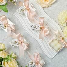 10/20 Sets Elegant Scented Bubble Candles, Soy Wax Cube Candles Aesthetic Room Decor, Small Scented Bubble Candles With Acrylic Boxes And Ribbon Tags Accessories, Wedding Favors For Guests, Baby Shower Gender Reveal Party Favors