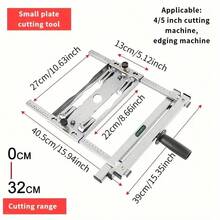 Guia Circular Ajustável para Serra, Adequado para Marcenaria de Precisão - Localizador de Borda de Cortador Elétrico com Estrutura de Metal e Mecanismo de Fixação, Permite Corte Reto e Limpo em Tábuas de Madeira, Ferramenta de Marcenaria