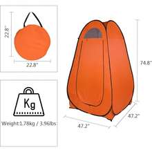 Pop Up Shower Changing Room Privacy Tent, Instant Portable Outdoor Shower Tent, Camp Toilet, Rain Shelter For Camping & Beach Lightweight & Sturdy, Easy Set Up, Foldable,With Carry Bag.