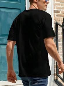 Drip Go 100 Percent Cotton T Shirt For Men Women Graphic Tee With Red And White Design Comfortable Casual Streetwear Fashion Top USA Made - 黑色2 - 查看 2