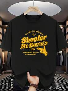 Indispensabile per i golfisti: la maglietta commemorativa di Shooter McGavin del 1996, con un design classico che incarna lo spirito del gioco! TGHQ. - nero - Visualizzare 1