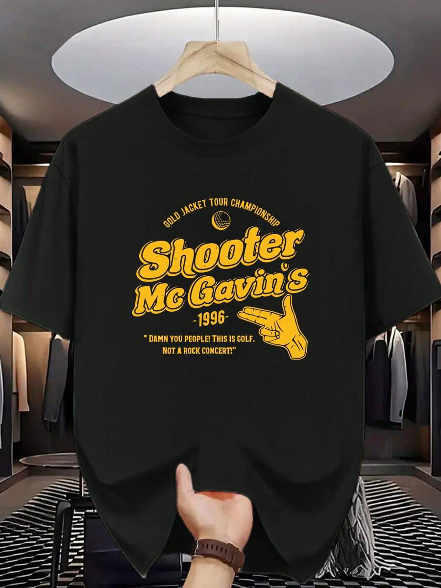 Indispensabile per i golfisti: la maglietta commemorativa di Shooter McGavin del 1996, con un design classico che incarna lo spirito del gioco! TGHQ. - nero - Visualizzare 1