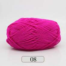 1pc 5-Ply Soft Yarn, DIY Crochet Knitting, Applicable For Crochet Knitting Bags, Scarves, Hats, Sweaters, Dolls