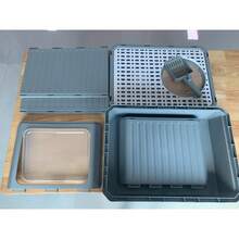 PETSIN Fully Enclosed Extra Large Cat Litter Box, Odor Eliminating, Splash Proof, Drawer Type Top Entry Cat Supplies