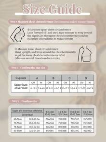 Pink Comfortable Bra, Women's Underwear, Lift And Support Bra, Suitable For Daily Wear - Pink - View 6