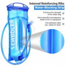 NEWBOLER Water Bladder Water Reservoir Hydration Pack Storage Bag 1.5L 2L 3L Large Capacity Running Hydration Vest Backpack Outdoor Sports Water Bottle, Suitable For School, Camping And Hiking - Multicolor - View 5