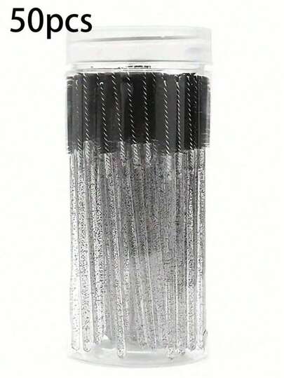 100/70/50 件睫毛刷、带容器的睫毛膏棒、可弯曲一次性眉毛刷、用于睫毛延长的睫毛刷、眉毛刷、蓖麻油刷（并非所有 SKU 都在瓶中）（多种颜色可供选择）