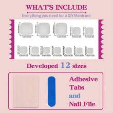 24 Pcs Almond Shape Fuchsia French Press-On Toe Nails - Handmade Y2K Sweet Aesthetic Skin-Brightening Solid Color Nail Supplies |   Unas Press On, Unas Postizas & Ready-To-Wear Fake Nails - YC-YY-432 - 查看 5