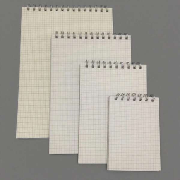 دفتر ملاحظات بشبكة حلزونية، دفتر ملاحظات مربوط من الأعلى، دفتر ملاحظات بشبكة، دفتر ملاحظات للكتابة السريعة، كتيب ملاحظات، ورق مربع مناسب للرسم والتصميم، لوازم مكتبية، دفتر ملاحظات بشبكة، للطلاب في المدارس الثانوية والجامعات، دفتر ملاحظات للدراسة، ورق مربع