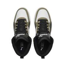 Giày thể thao cổ cao Puma REBOUND Classic Basketball Style Camouflage dành cho nam và nữ, kiểu dáng thường ngày, mã sản phẩm 391904-02 - nâu-xanh lá cây - Xem 4