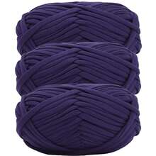 1/3pcs(100g/300g) Premium Polyester Crochet & Knitting Yarn, 30m/100g/Pc Length - Ideal For DIY Projects, T-Shirts, Slippers & Baskets,Fabric Strip Handmade Weaving Diy Bag, Toy, Shoe, Carpet, Organizing Basket Thread