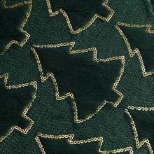 1pc Christmas Tree Decorative Pillow Cover, Soft Fluffy Luxury Sequin Pillow Sham For Bedroom, Sofa, Holiday, Winter Home Decor - Green - View 4
