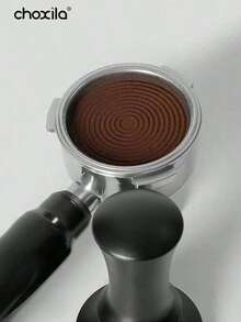 choxila 1 件浓缩咖啡压粉器，咖啡机粉末压粉器，带波纹不锈钢底座，可调节深度设计，51 毫米/53 毫米/58 毫米浓缩咖啡配件，咖啡师工具