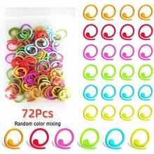 18/36/72/108 件随机颜色金属针迹标记螺旋形钩针标记环多色钩针锁定标记用于针织和钩编（多色） - 彩色 - 查看 15