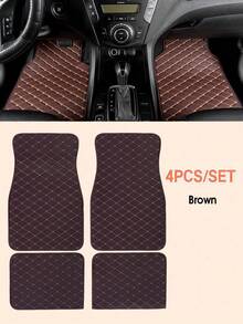 Easypie Selection 2 件/4 件通用防水汽车脚垫套装，适用于前后座，汽车地毯配件内饰 - 四件套 - 查看 2