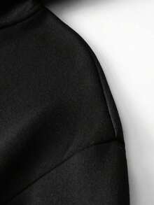 Men's Slogan Print Hoodie - Black - View 4