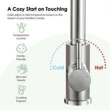 Kitchen Faucet With Pull Down Sprayer, High Arc Brushed Nickel Single Handle Kitchen Sink Faucet, Stainless Steel, 3 Mode(Stream/Spray/Pause), Grifos Para Fregaderos De Cocina - 拉絲鎳 - 查看 7