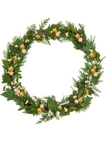 50/100PCS Artificial Holly Berries, Mini 10 Mm Fake Berries Decor On Wire For Decorations Flower Wreath DIY Craft Use,Balcony Decor, Porch Decor, Fall Room Decor, Outdoor Decorations, Kitchen Accessories, Back To School, Bathroom Accessories, University Essentials, Garden Furniture,Bridesmaid Gifts, Winter Decoration - Gold - View 7