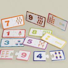 Kids Math Matching Cards, Quantity And Number Recognition Pairing Game Toy, Suitable For Boys And Girls Logic And Math Learning Educational Toy - Multicolor - View 7