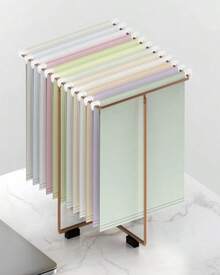 50pcs MagDurnus Hanging File Folders, Pastel Color Design,Letter Size With 1_5 Adjustable Cut Tabs, Assorted 12 Styles,Decorative,Drawer,Desk And Cabinet Use - ColorA - 查看 4