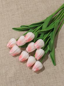 3 包郁金香人造花，适用于家居装饰、客厅和卧室装饰