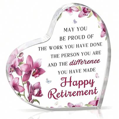 Presente de aposentadoria para mulher, presentes de aposentadoria para colega de trabalho, presentes de despedida, presentes de despedida, lembrança exclusiva de acrílico para professor, presente de feliz aposentadoria, decoração de sala de estar, decoração de casa, decoração de outono, decoração de quarto