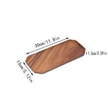 1 PC Rectangular Wooden Breakfast Tray Storage Tray Holds Jewelry, Teacups, Keys, Tea Bags, Etc. Also Suitable As A Christmas Gift