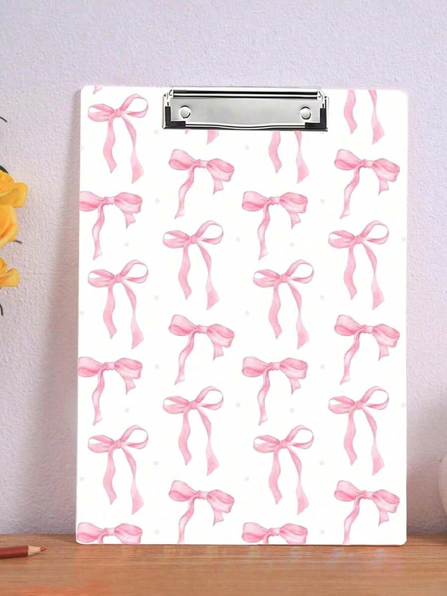 Personalized Teacher'S Gifts, Bow Pattern Folder,A4 Size(31.5cm*22.5cm),Teacher Clipboard,Teacher Graduation Gift, Back To School,School Supplies,Teachers Day Gift,Back To School Gift, Perfect Gift For Teachers,Cute Hanging Writing Board, Office Supplies, Clipboard,Suitable For Teacher Appreciation Gifts During The Back To School Season, Teacher'S Day, And The End Of The Semester, Practical And Commemorative Stationery