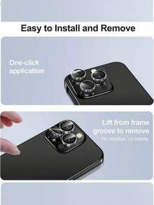 3 件相机镜头保护膜套装适用于 17 Pro Max/兼容 17 Pro/17/17AIR/16 Pro Max/16/16 Pro/16 Plus/15/14/13/12/11 相机镜头保护壳，顶级 9H+ 防碎钢化玻璃，[15 英尺军用级保护]，1 秒自动安装，隐形贴合 - 透明适用于日常防护、办公室、家庭镜头保护膜手机摄像头盖防水防震防摔防刮 - 無色 - 查看 2