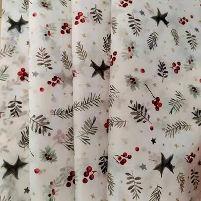 20张圣诞薄纸，圣诞包装纸圣诞树礼品纸50*35厘米圣诞红色包装纸用于包装礼物圣诞装饰