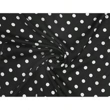50cm 1950s Vintage Retro Polka Square Scarf Neck Scarves Kerchief Neckerchief - 中+黑色 - 查看 5