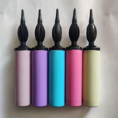 1pc Portable Manual Balloon Pump, Handheld Balloon Inflator Suitable For Latex And Foil Balloons, Mini Manual Balloon Pump, Portable Balloon Pump, Balloon Accessories, Birthday Party Supplies, Wedding Party Supplies, Party Balloon Set, Graduation Party Decor, Ideal For Party Decorations, Random Color