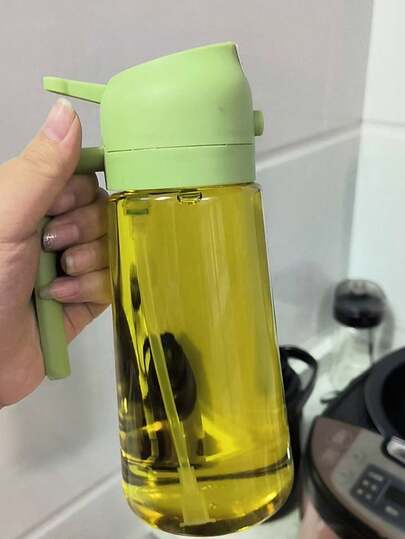 1 Botella rociadora de vidrio, Botella de recarga de cocina, Dos en uno rociador de aceite de oliva y aceitero, Rociador de aceite de cocina, Barbacoa, Ensalada, Hornear, Cocina, Playa de verano