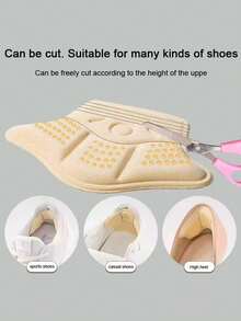 2-8Pcs Heel Stickers Heel Protectors Sneaker Shrinking Size Insoles Anti-Wear Feet Shoe Pads Adjust Size High Heel Cushion Inserts