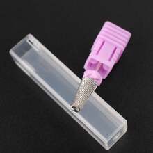 Juego de 5 en 1 de brocas de pulido de uñas de carburo de tungsteno, brocas de lima eléctrica para pedicura, removedor para uñas acrílicas y de gel, herramientas de pulido - Morado - Ver 6