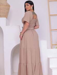 Women Dresses - Beige - View 2