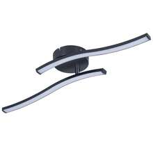 LED Ceiling Light Modern Black 12W 3000K Wave Design Warm White - 2 Flame - View 9