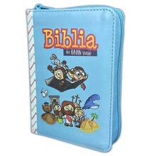 Biblia Mi Gran Viaje De Bolsillo Con Cierre RV1960 Imit Piel Celeste - Single Book - View 1