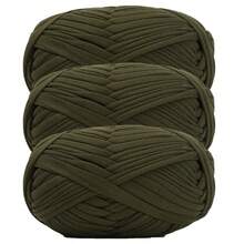 1/3pcs(100g/300g) Premium Polyester Crochet & Knitting Yarn, 30m/100g/Pc Length - Ideal For DIY Projects, T-Shirts, Slippers & Baskets,Fabric Strip Handmade Weaving Diy Bag, Toy, Shoe, Carpet, Organizing Basket Thread