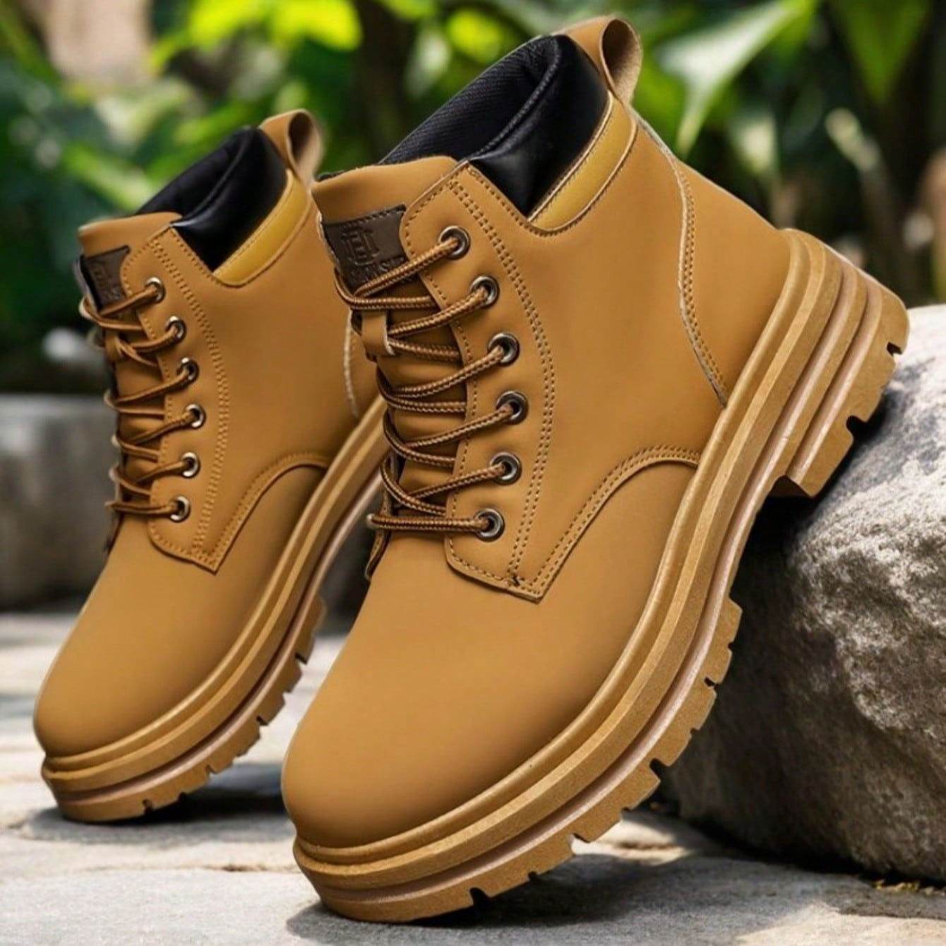 Zapatos de talla grande para hombres, zapatos casuales, zapatos de trabajo, botas de trabajo de caña alta, botas para exteriores, zapatos para sender
