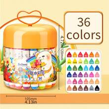 1 pieza Touchmark 12/24/36 Colores Diseño de punta de cono Fácil de lavar Bolígrafos de acuarela, Suministros de arte para escuela primaria, Marcadores, Bolígrafos para dibujar, Bolígrafos para grafiti, Bolígrafos de marcado diario, Bolígrafos de acuarela lindos, Útiles escolares - Pluma de acuarela con sello - Ver 10